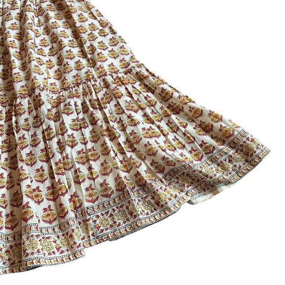 Bell by Alicia Bell Midi Dress Boho Silk Flowy Star Moon Tassels Size Small NWOT - Picture 12 of 15